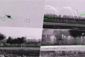 PO SKRIVENIM POZICIJAMA UKRAJINSKE VOJSKE Termovizijske kamere snimile borbeno delovanje ruskih aviona Su-24! VIDEO
