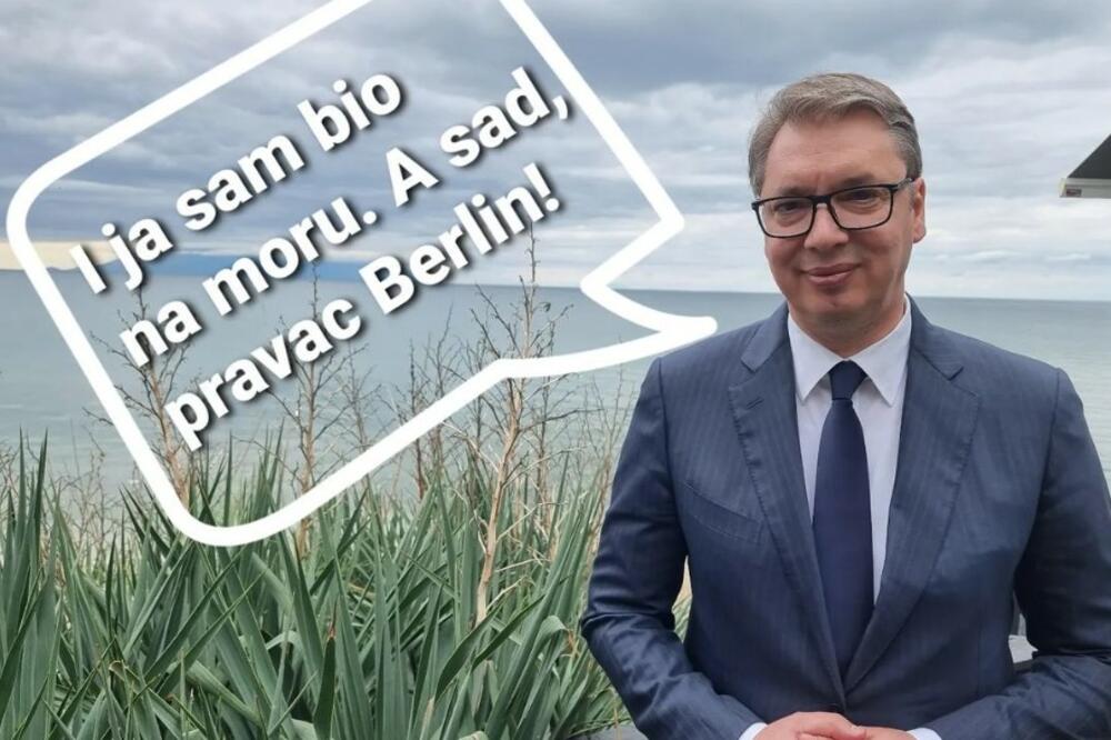 I JA SAM BIO NA MORU, A SAD PRAVAC BERLIN! Predsednik Vučić još jednom se oglasio pred polazak iz Grčke (FOTO)