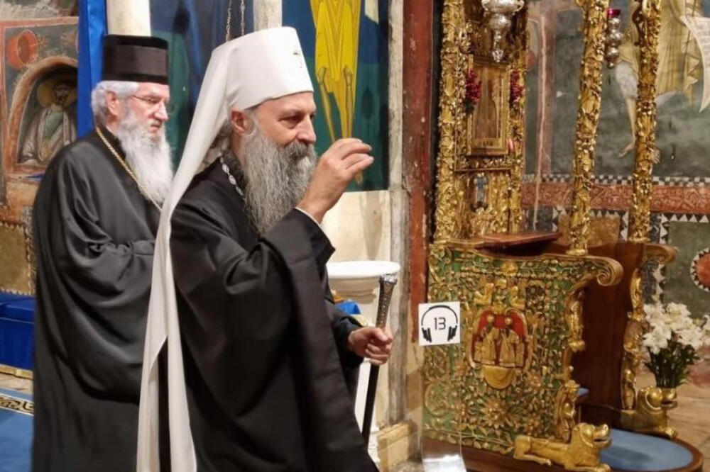 PORFIRIJE SE OGLASIO SA KiM: Uz Božiju pomoć stigao sam u drevno sedište Srpske pravoslavne crkve (VIDEO)