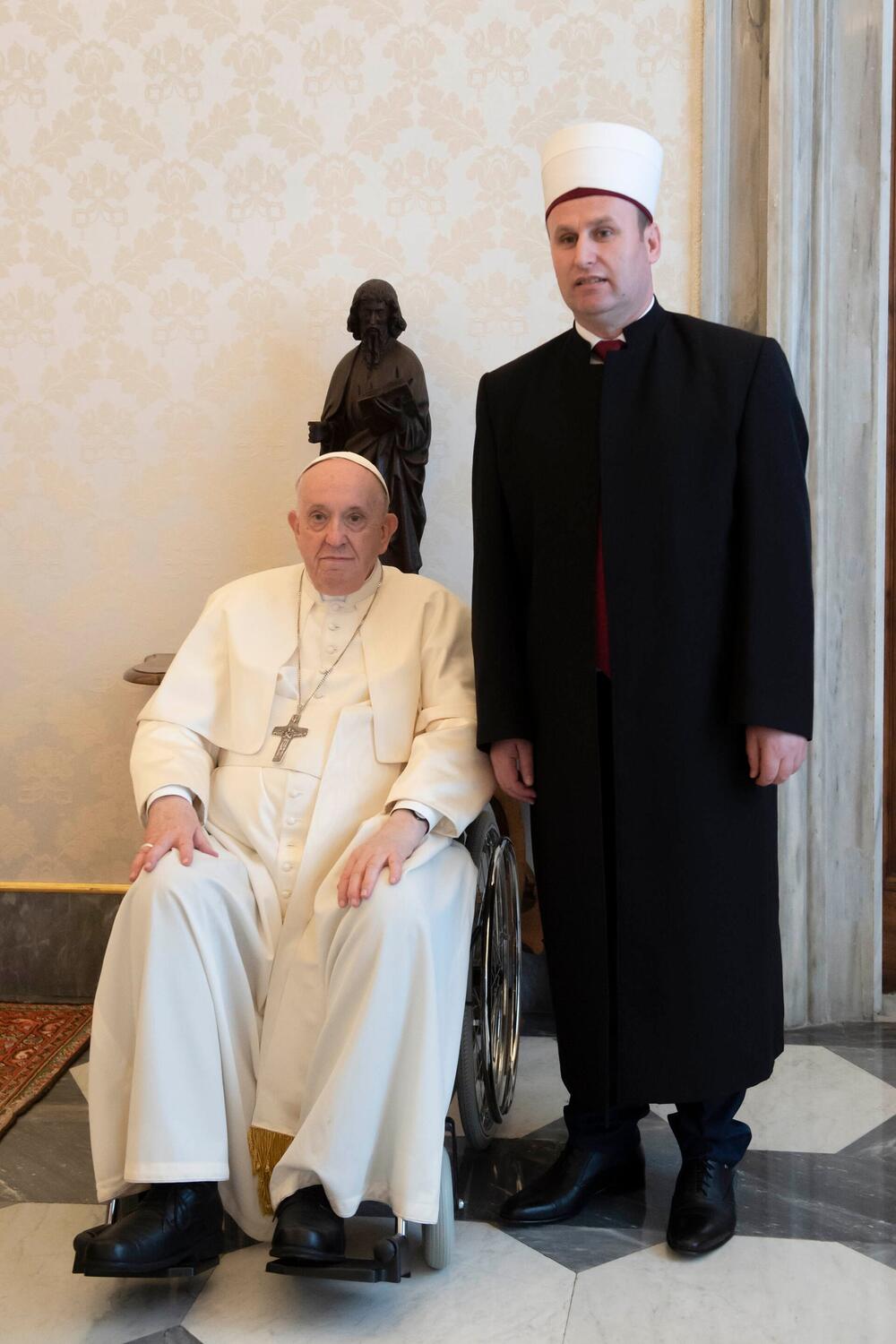 Papa Franja i glavni muftija Albanije Bujar Spahiu