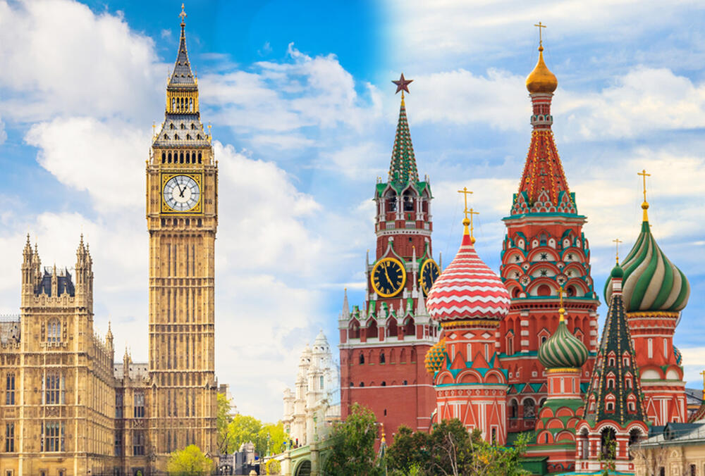London, Moskva, Big Ben, Kremlj