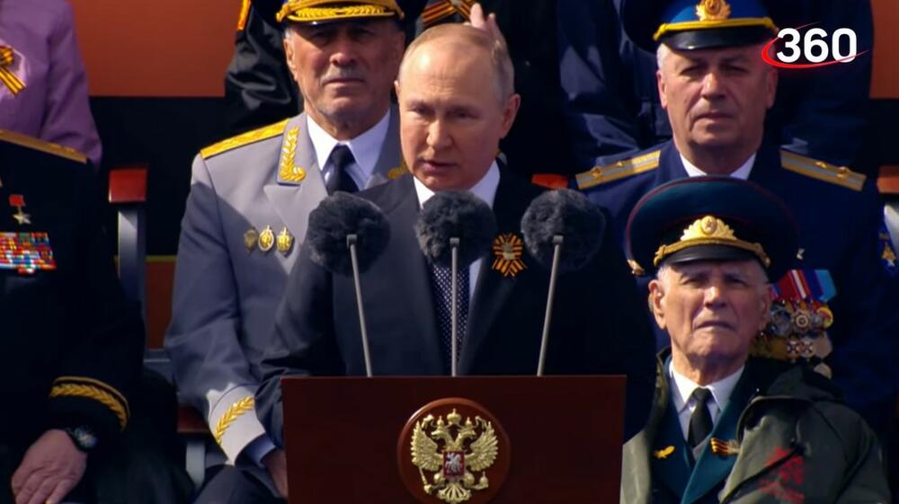 Vladimir Putin, parada, govor, Dan pobede