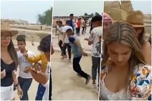 SKANDAL KOD PIRAMIDA Uhapšeno 13 tinejdžera koji su maltretirali dve turistkinje u Egiptu: PRATILI IH, PIPKALI I SNIMALI! (VIDEO)