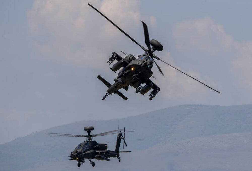 NATO, NATO vežba, Krivolak, Severna Makedonija, Brzi odgovor 22, AH-64 Apač, Američkeki helikopter, helikopter