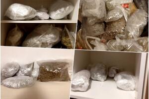HAPŠENJE U NOVOM SADU ZBOG DROGE: Zaplenjeno 27 kilograma marihuane, a u stanu nađeni i kokain, hašiš i MDMA (FOTO)