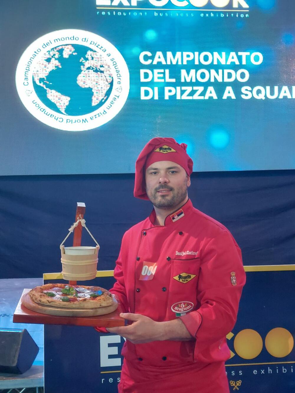 Danijel Zlatkovi, vincitore del campionato mondiale di pizzaiolo a Palermo