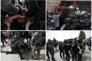 BELA KUĆA I EU: Scene nasilja sa sahrane ubijene novinarke u Jerusalimu su DUBOKO UZNEMIRUJUĆE! (FOTO, VIDEO)