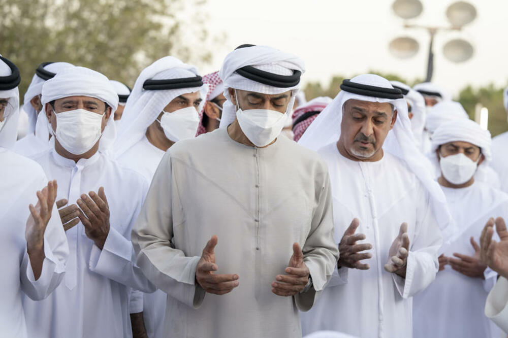 Muhamed bin Zajed al Nahjan, sahrana, Kalifa bin Zajed, UAE