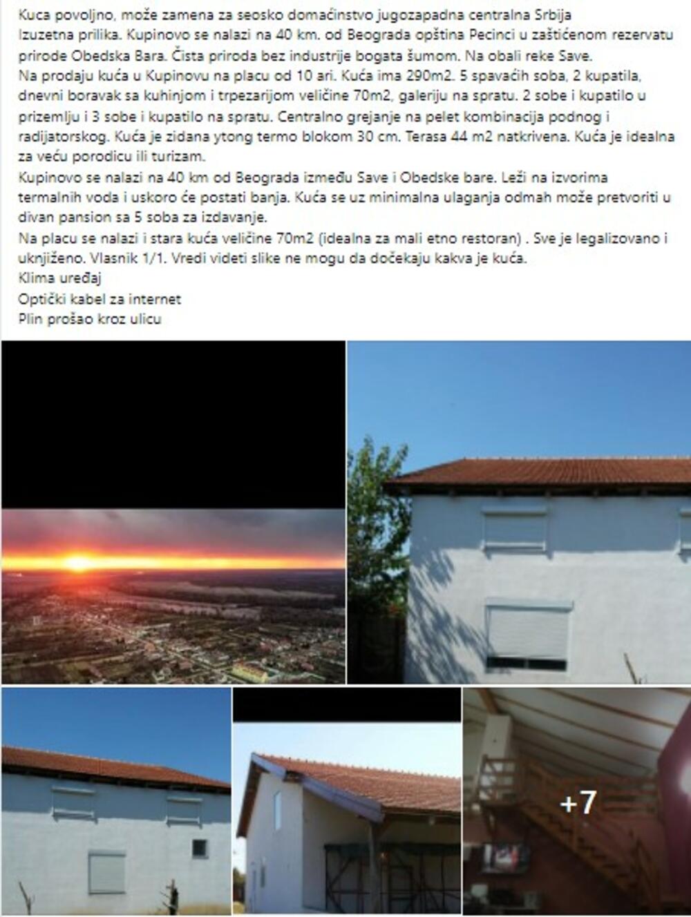 kuća, prodaja, kvadrat, Fejsbuk, kuća na prodaju, Kupinovo, Miroslav