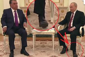 SNIMAK O KOM SVI PRIČAJU! ŠTA SE DEŠAVA SA PUTINOM? Dok je pričao sa predsednikom Tadžikistana, svi su gledali samo u JEDNO! VIDEO