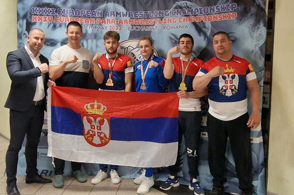 SRPSKI SNAGATORI POKORILI EVROPU: Naši sportisti osvojili 8 medalja na Evropskom prvenstvu u sportskom obaranju ruke!