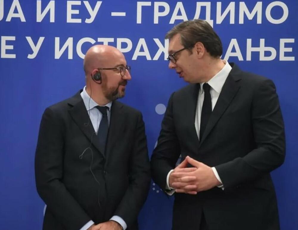 Aleksandar Vučić, Šarl Mišel