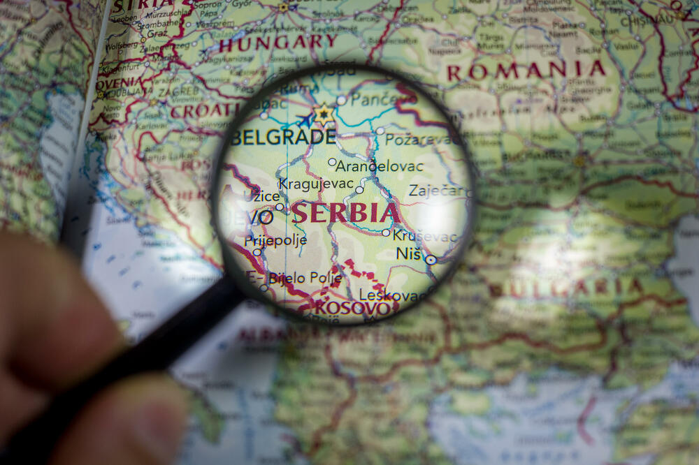Srbija, mapa