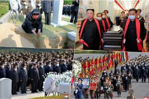 ON JE KIMA NAUČIO SVE: Severnokorejski lider neutešan na sahrani svog mentora, maršala narodne vojske FOTO