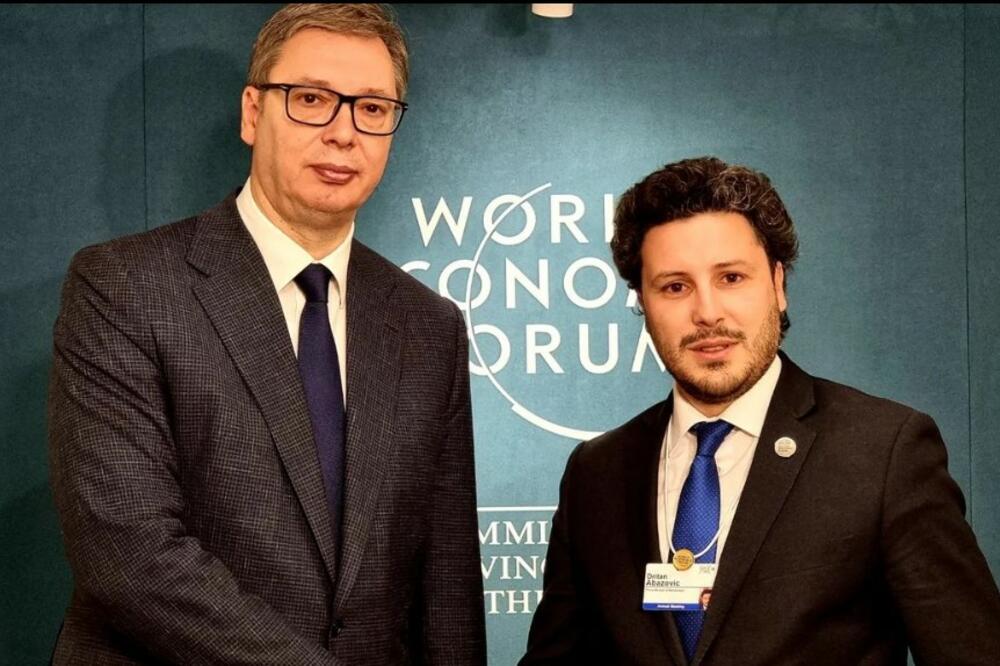 ODLIČNA PRILIKA! Predsednik Srbije u Davosu razgovarao sa Dritanom Abazovićem (FOTO)