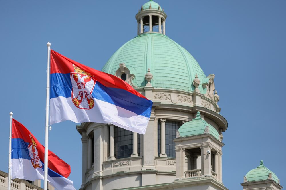 Skupština Srbije, Zastava Srbije, Skupština Srbije panorama