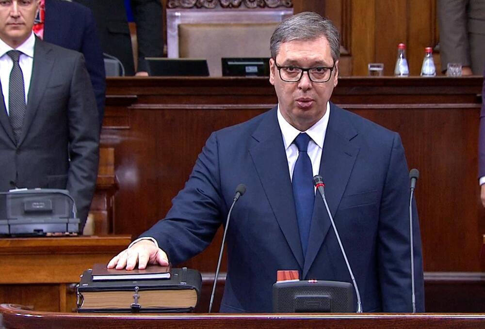 Aleksandar Vučić, polaganje zakletve, Skupština Srbije