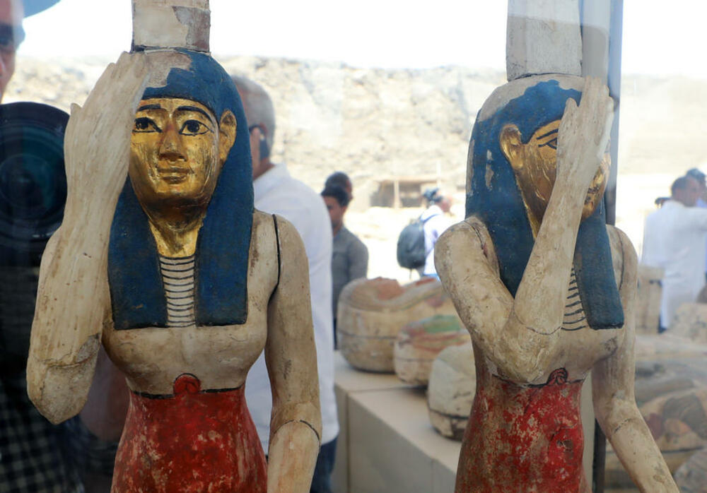 Sakara, Egipat, arheologija, figure, skulpture