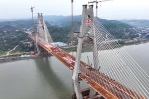 Završena glavna izgradnja mosta preko reke Jangce! VIDEO