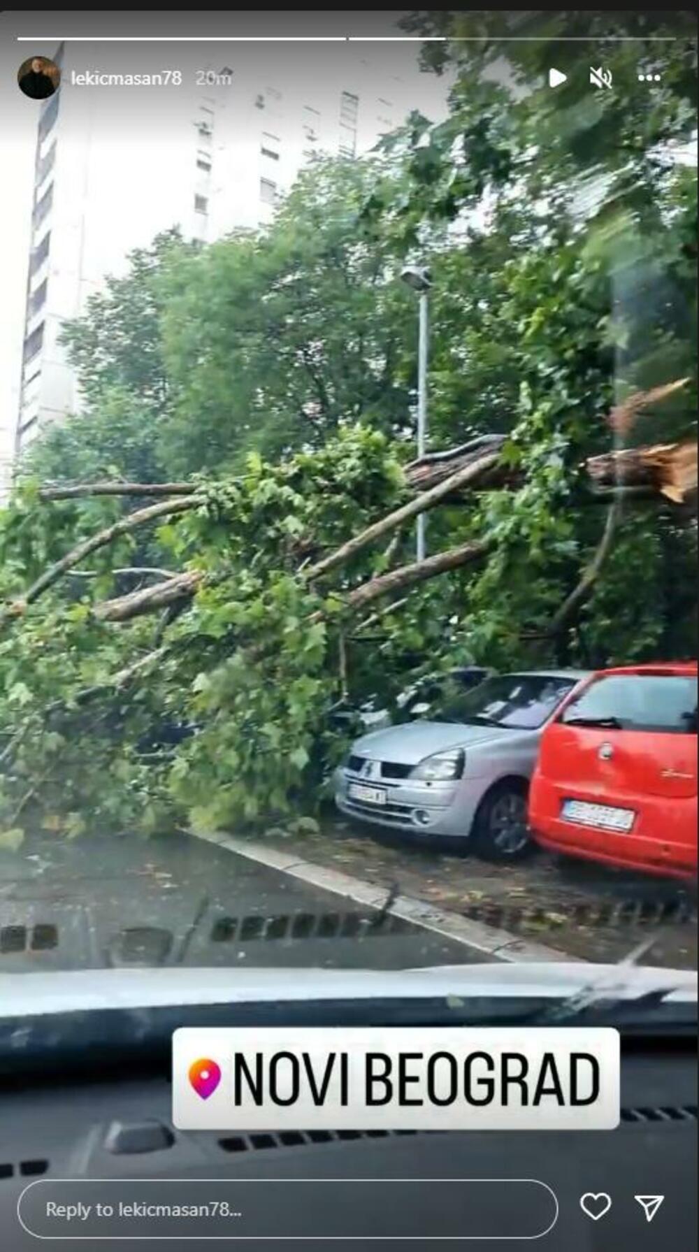 Novi Beograd, nevreme, oluja