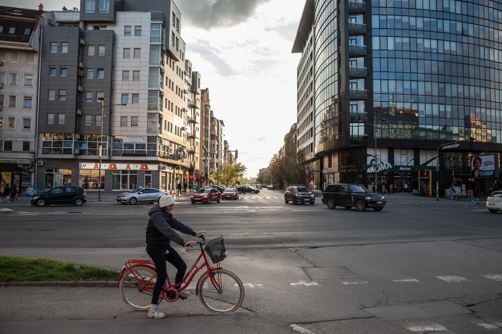 Biciklisti su zbog blage szime sve prisurniji na ulicama