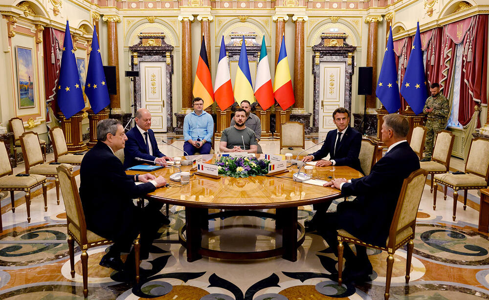 Sastanak u Kijevu... Lideri Italije, Francuske, Rumunije i Nemačke sa Volodimirom Zelenskom