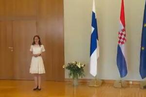NEKA ČEKA SANA MARIN! Hrvatski predsednik bez blama ostavio finsku premijerku u njegovom kabinetu (VIDEO)