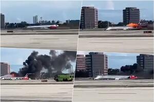HOROR U MAJAMIJU: Stajni trap otkazao tik pre sletanja, avion prošao kroz kontrolni toranj, klizao po pisti pa se zapalio VIDEO