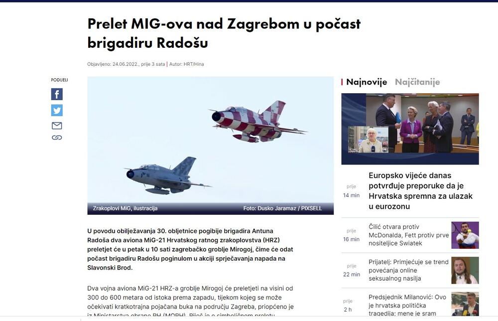 MiG-21, MiG-29, slika, zamena, HRT