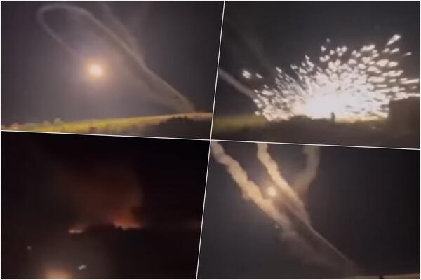 EPSKI KVAR Raketa se vratila na mesto odakle je ispaljena i eksplodirala: Ogromna vatrena kugla osvetlila deo Ukrajine VIDEO