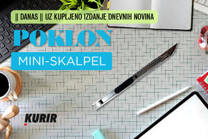 SAMO U KURIRU! POKLON METALNI SKALPEL: DANAS uz svaki primerak dnevnih novina