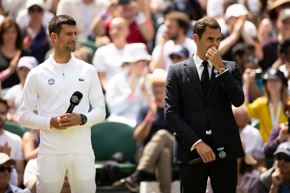 ISPLAČI SE, BIĆE TI LAKŠE! Federer šampion u puštanju suza, čak i na svečanosti Vimbldona zaplakao! Emotivni i Rafa i Nole