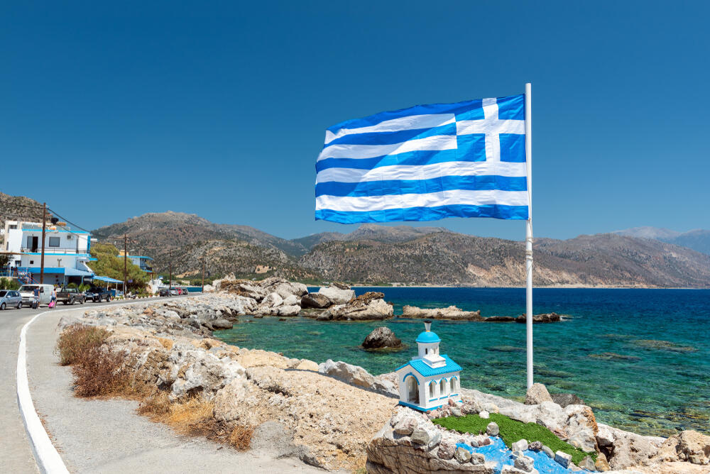 Grčka, Grčka ilustracija, Grčka Zastava, grčka plaža, grčke plaže