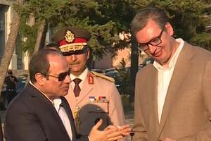 DANAS SAM PONOVO PONOSAN NA SRBIJU I NA NJEN NAPREDAK! Predsednik Vučić se oglasio posle prikaza naoružanja egipatskom lideru FOTO