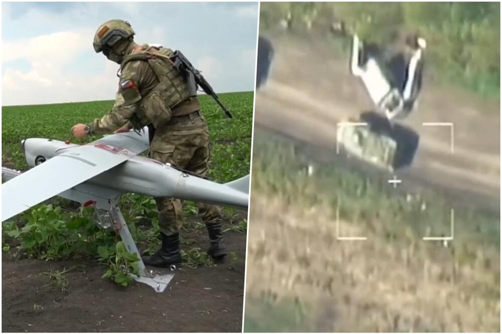 NOVI SNIMAK SA PRVE LINIJE FRONTA U UKRAJINI Ovako ruski borbeni dronovi tragaju i uništavaju opasne američke haubice! VIDEO
