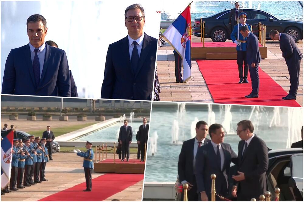 PEDRO SANČEZ DOPUTOVAO U SRBIJU: Ovo je prvi španski premijer koji je posetio našu zemlju. Nakon ceremonije ugostio ga Vučić