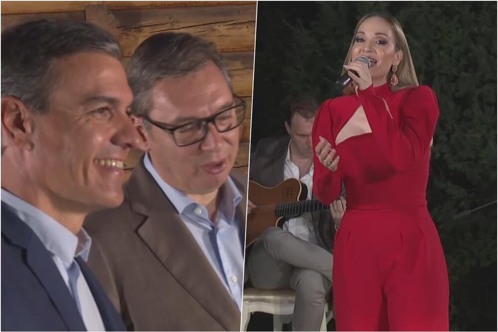 VUČIĆ UGOSTIO SANČEZA NA VEČERI: Evo kojom pesmom je Jelena Tomašević oborila s nogu španskog premijera! VIDEO