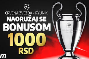 PUT DO LIGE ŠAMPIONA VODI PREKO PJUNIKA: Preuzmi bonus i igraj na Crvenu zvezdu!