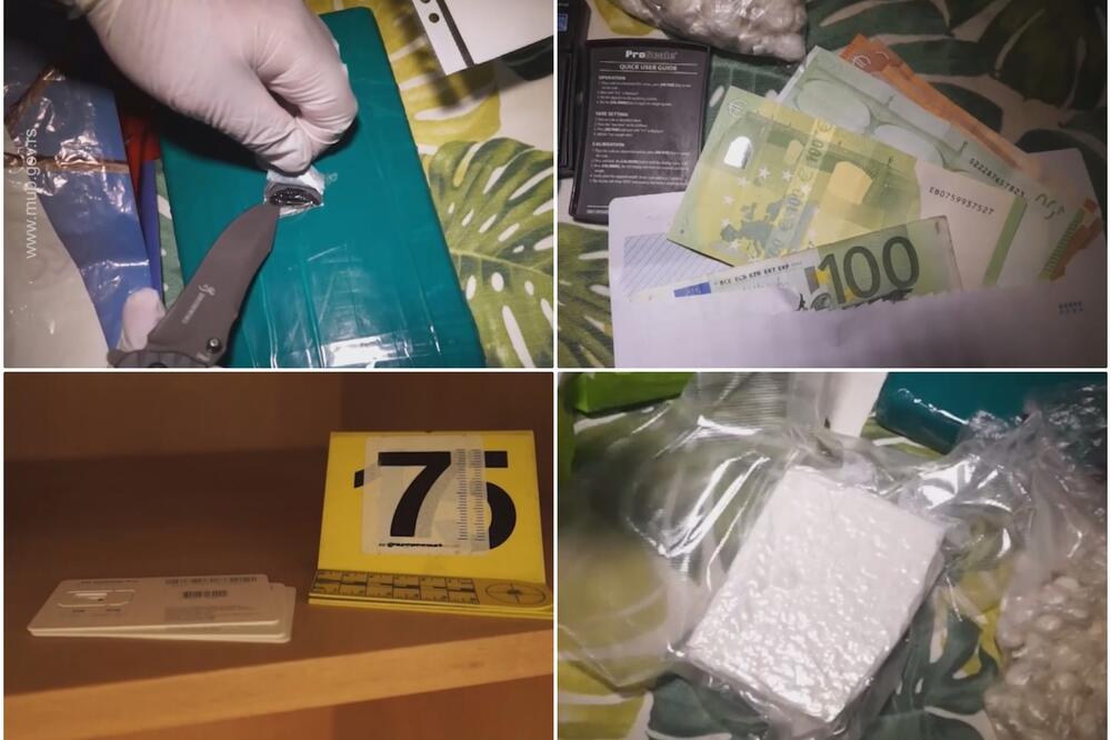 UHAPŠENI DILERI U BEOGRADU: Policija pronašla i zaplenila 1,5 kilograma kokaina i kesu sa marihuanom (VIDEO)
