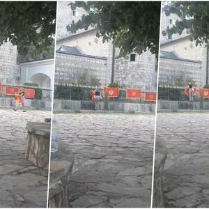 ZA SVAKU SKINUTU, VRATIĆEMO DVE! Građani kače crnogorske zastave na ogradu