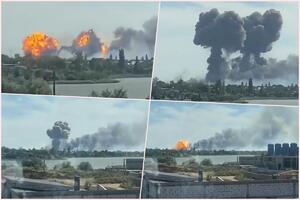 PRE I POSLE: Satelitski snimci pokazuju da je u eksplozijama u ruskoj bazi na Krimu uništeno više aviona FOTO
