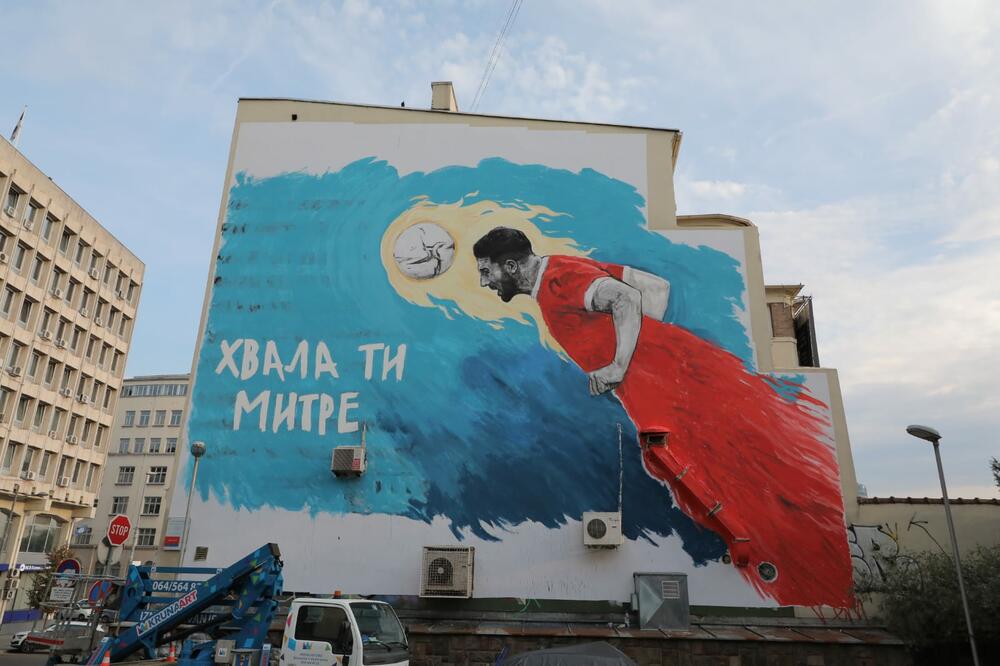 Aleksandar Mitrović, mural, Pop Lukina