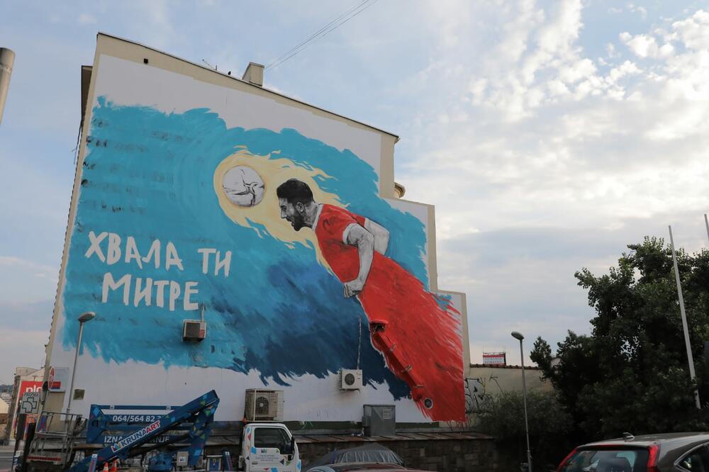 Aleksandar Mitrović, mural, Pop Lukina