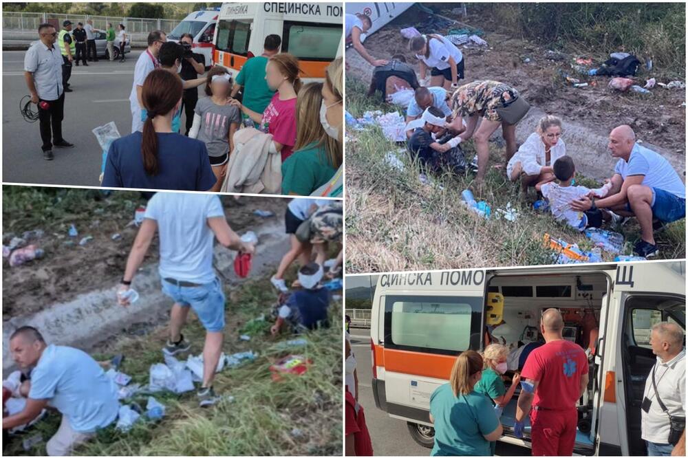 NISU MISLILI NA SVOJU DECU, PRITRČALI SU MALIŠANIMA KOJIMA JE POMOĆ BILA POTREBNA: Poznato koliko se povređenih nalazi u Bugarskoj