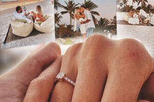 VERILA SE BIVŠA DEVOJKA VIKTORA ŽIVOJINOVIĆA Sandri Miljaković zasijao prsten na ruci, pogledajte romantičnu PROSIDBU na Maldivima