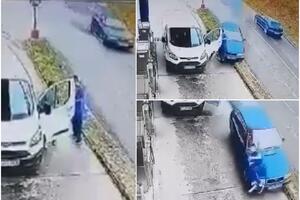 HOROR NA PUMPI U CAZINU: Automobilom pokosio radnika, fatalno bilo izbegavanje sudara VIDEO