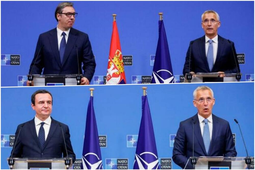 GDE TI JE ZASTAVA, ALJBINE! KAKAV ŠAMAR ZA KURTIJA U BRISELU: Zastave Srbije i NATO rame uz rame, a za lažnu državu NEMA NIŠTA!