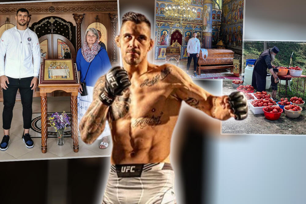 UFC RATNIK POSETIO ZADUŽBINU SVETOG VLADIKE NIKOLAJA: Aleksandar Rakić u manastiru Lelić sa porodicom i monasima (FOTO)