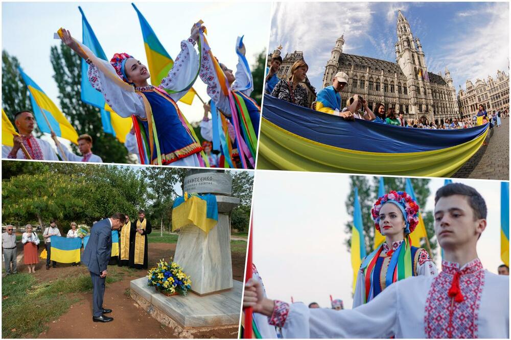 ŽELIMO VAM MIRNO NEBO I HRABROST! Ukrajina proslavlja Dan nezavisnoti: Evo ko im je sve čestitao, oglasio se i Putinov saveznik