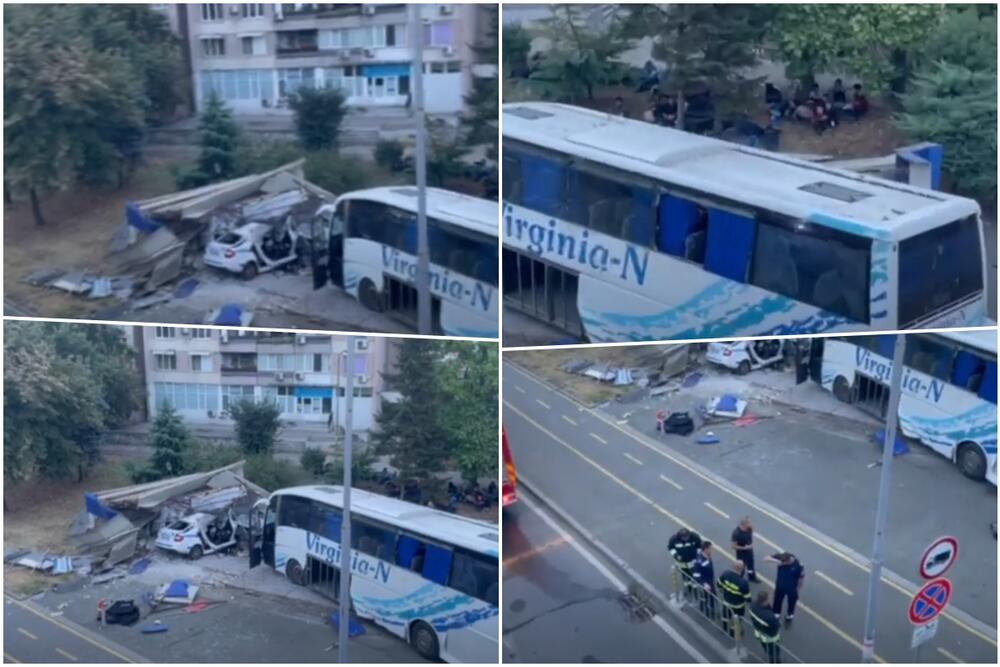 policajci, Autobus, gaženje